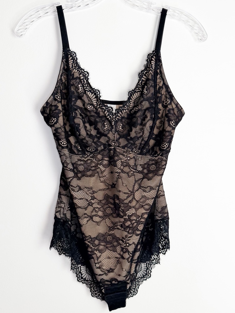 Black Lace Sheer Bodysuit - Women’s Intimates